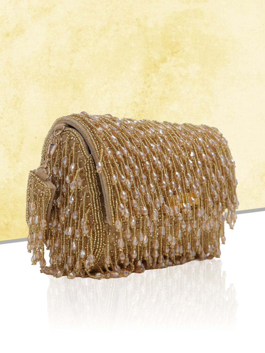 Beabed Clutch Bag 2 Gold